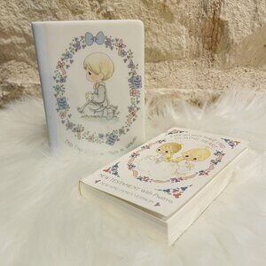 Vintage Precious Moments Porcelain Bible Holder with Bible